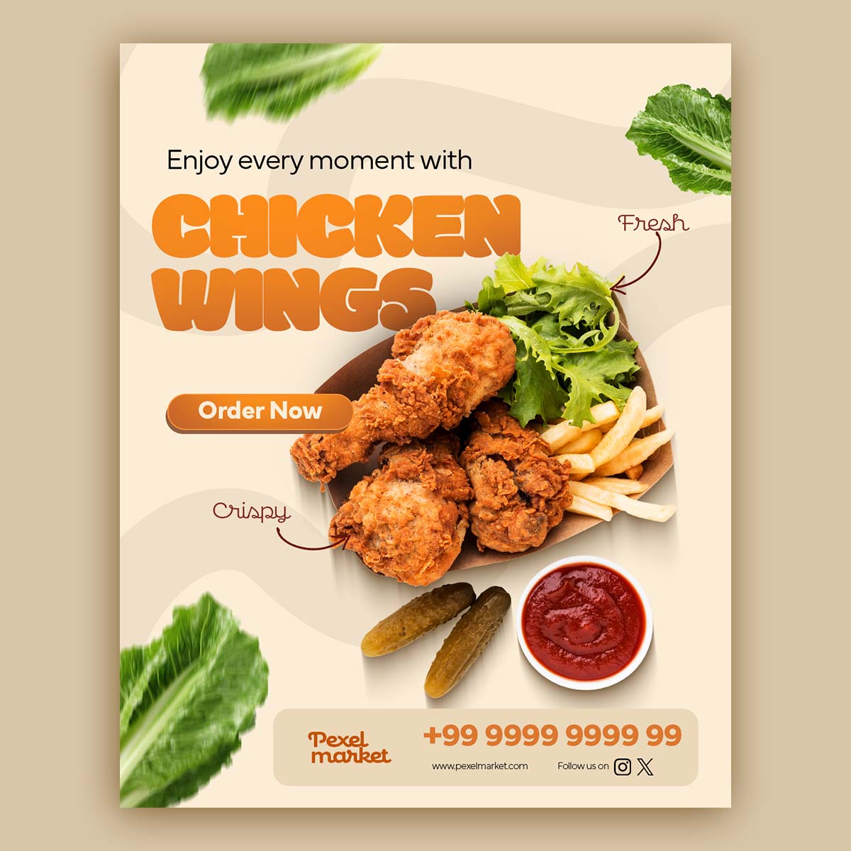 Delicious Food Social Media Template